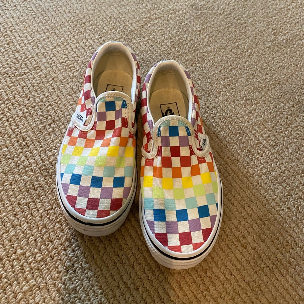 Rainbow vans kids US 13